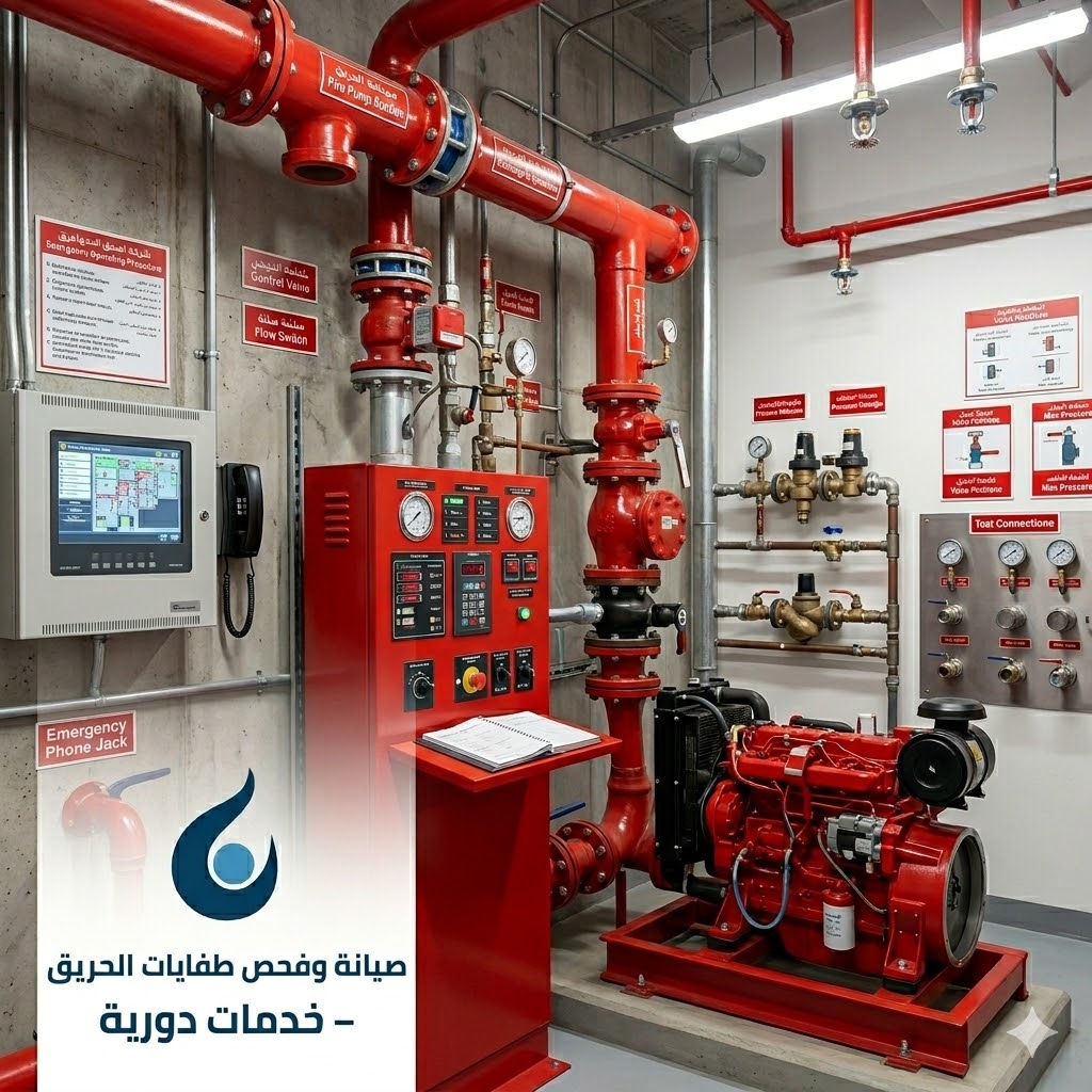 صيانة دورية طفايات الحريق
